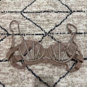 Thistle and Spire Lace Underwire Bra in Brown